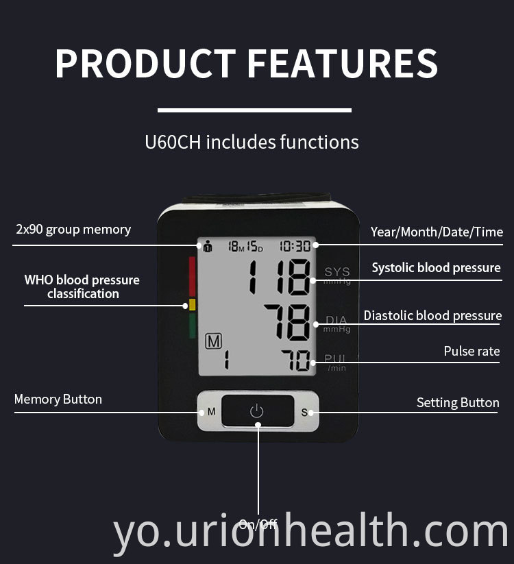 electric digital blood pressure monitor